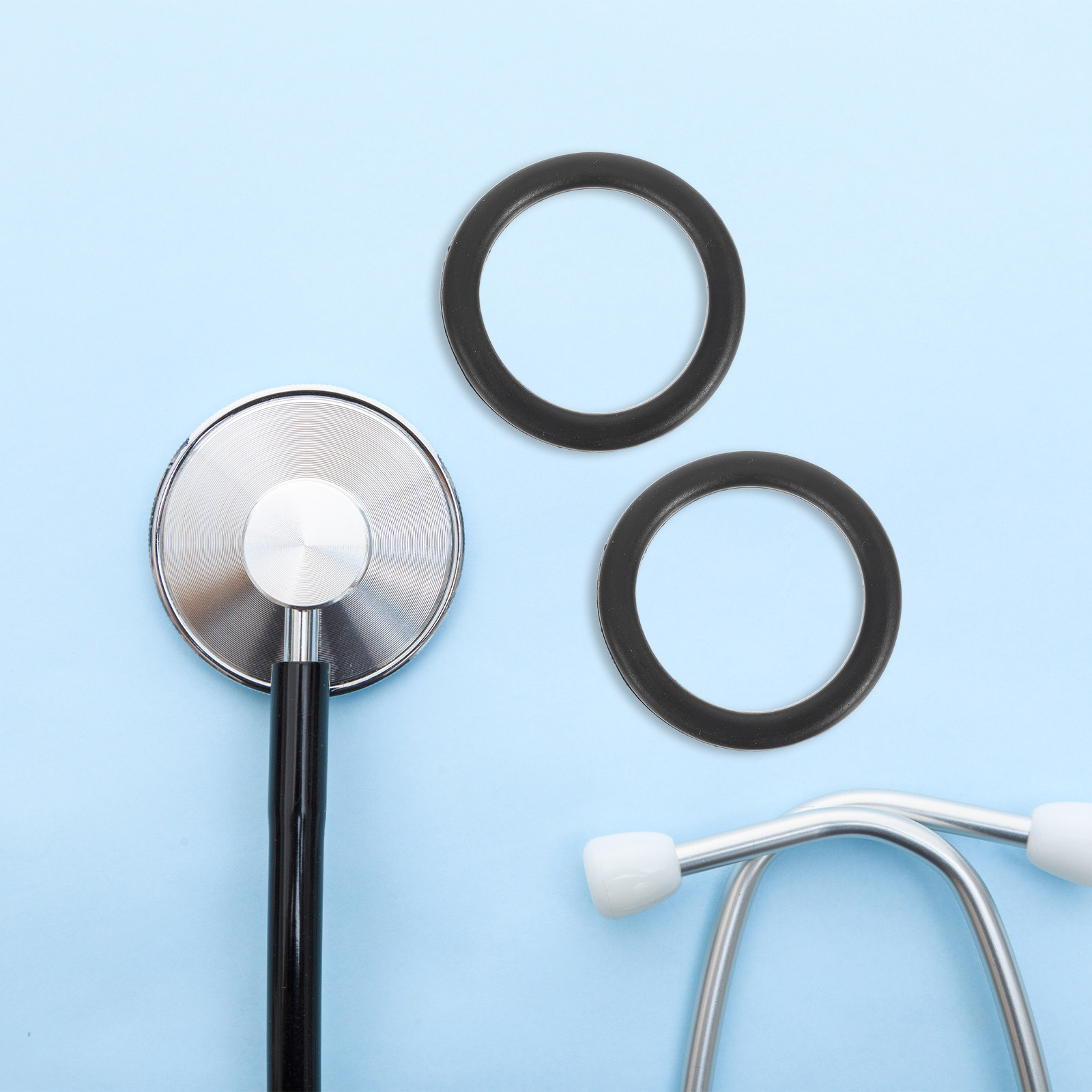 Stethoscope - 10Pcs Stethoscope Diaphragm Retainer Ring Non-Chill