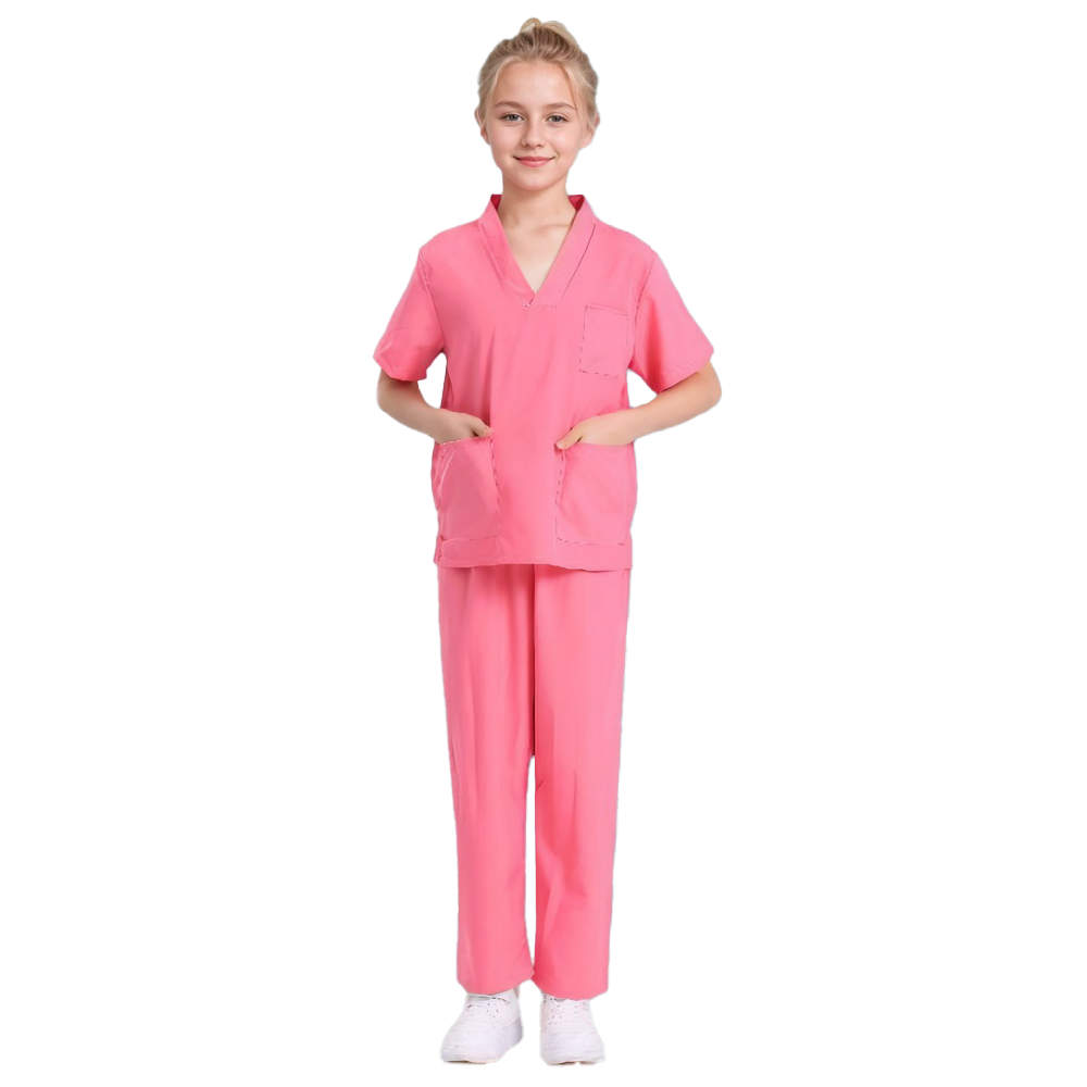 6PCS Doctor Scrubs Uniform Set - огляд і ціна Surgical Mask