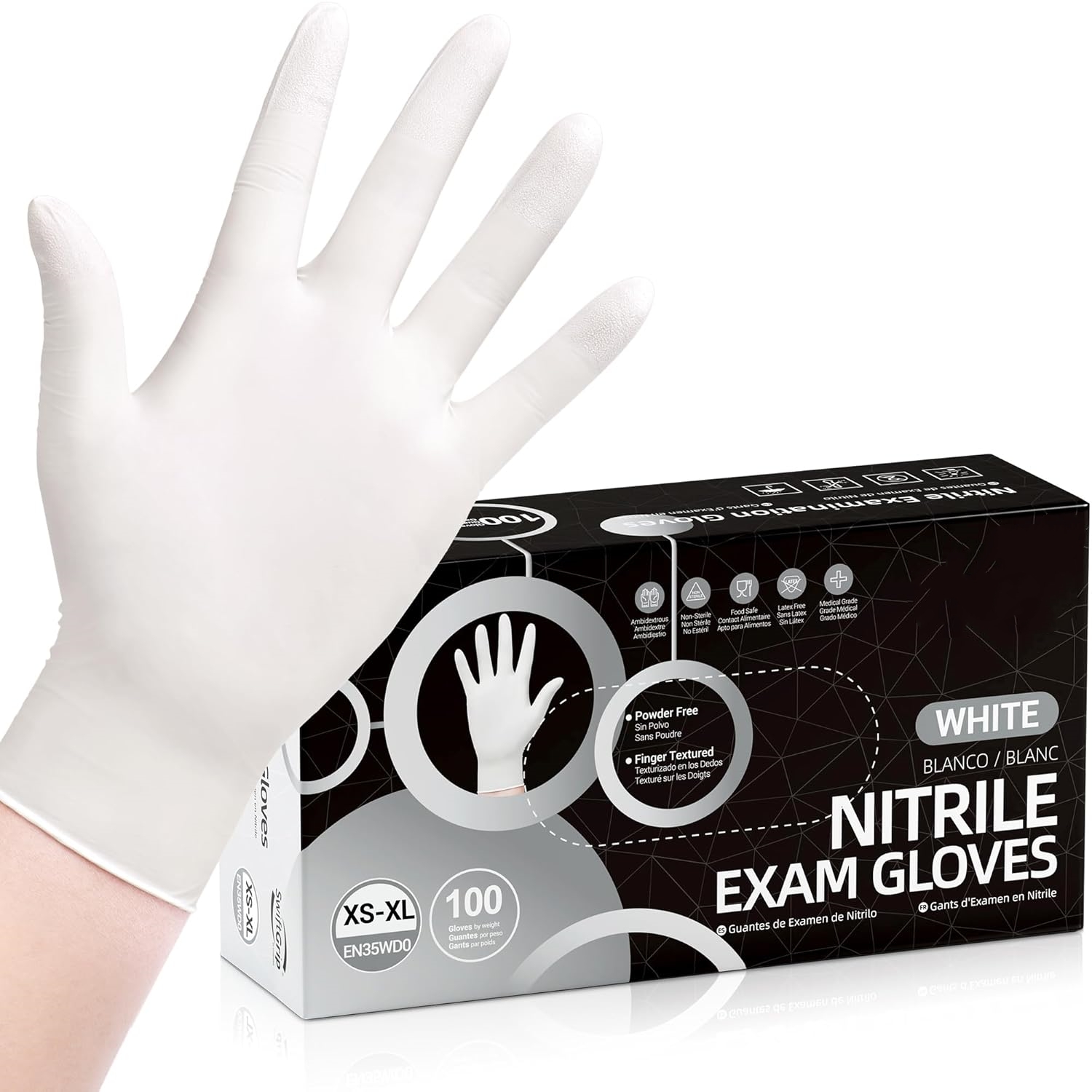 100 Pcs Disposable Nitrile Glo - огляд і ціна Medical Gloves
