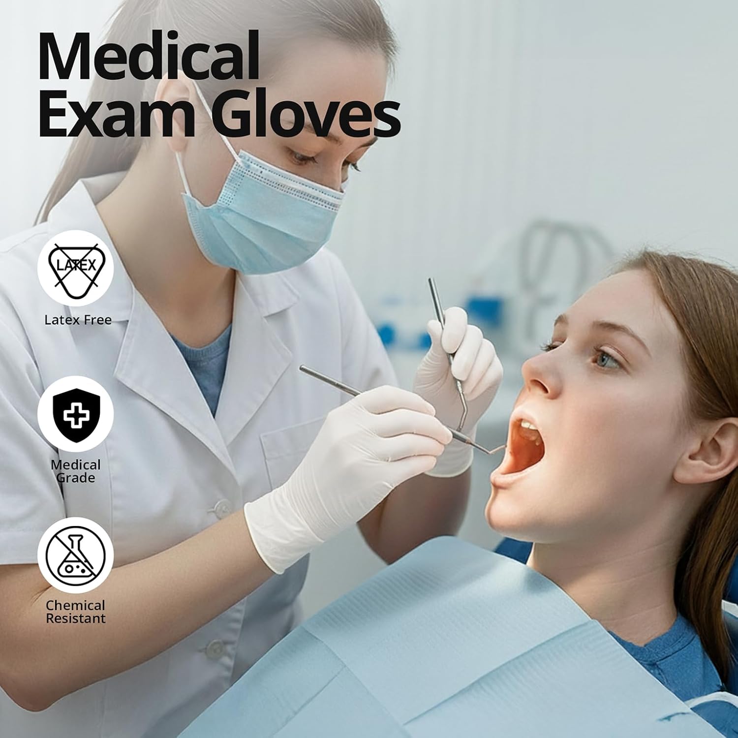 Heavy Duty White Nitrile Glove - огляд і ціна Medical Gloves